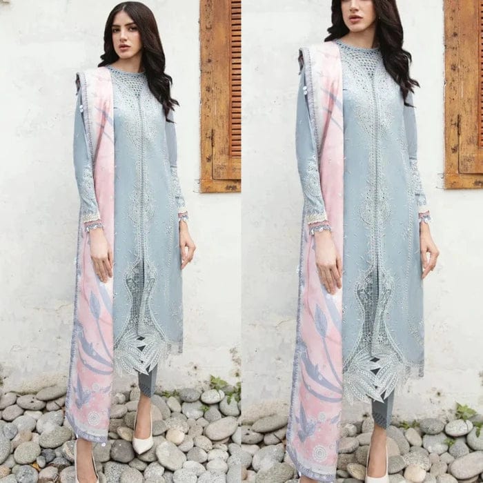 Jazmin JZ -05 Embroidered Lawn 3pc - Image 2