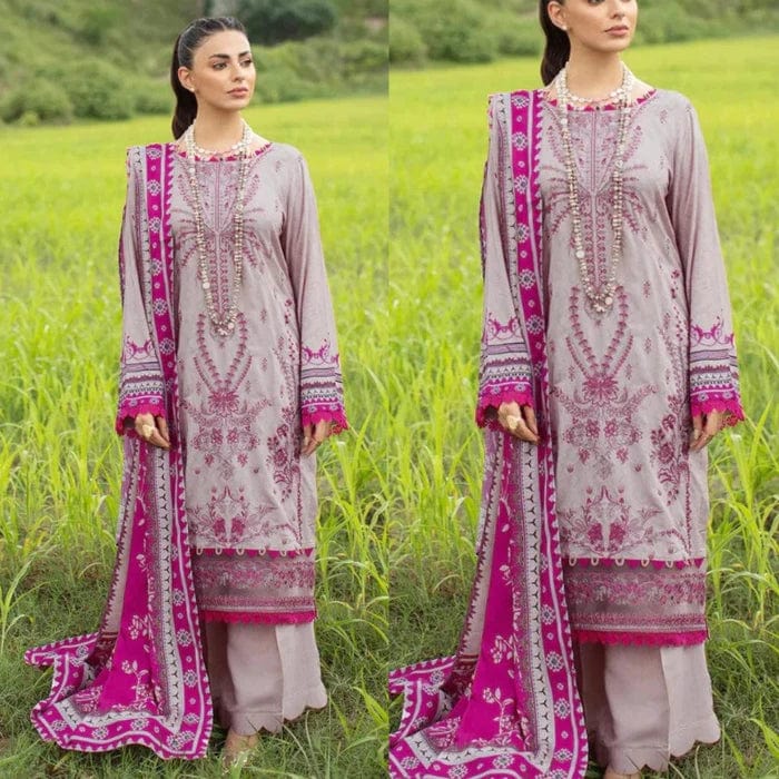 Jazmin JZ -07 Embroidered Lawn 3pc - Image 2