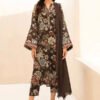Sapphire D-802 Brown Khaddar Printed 3pc