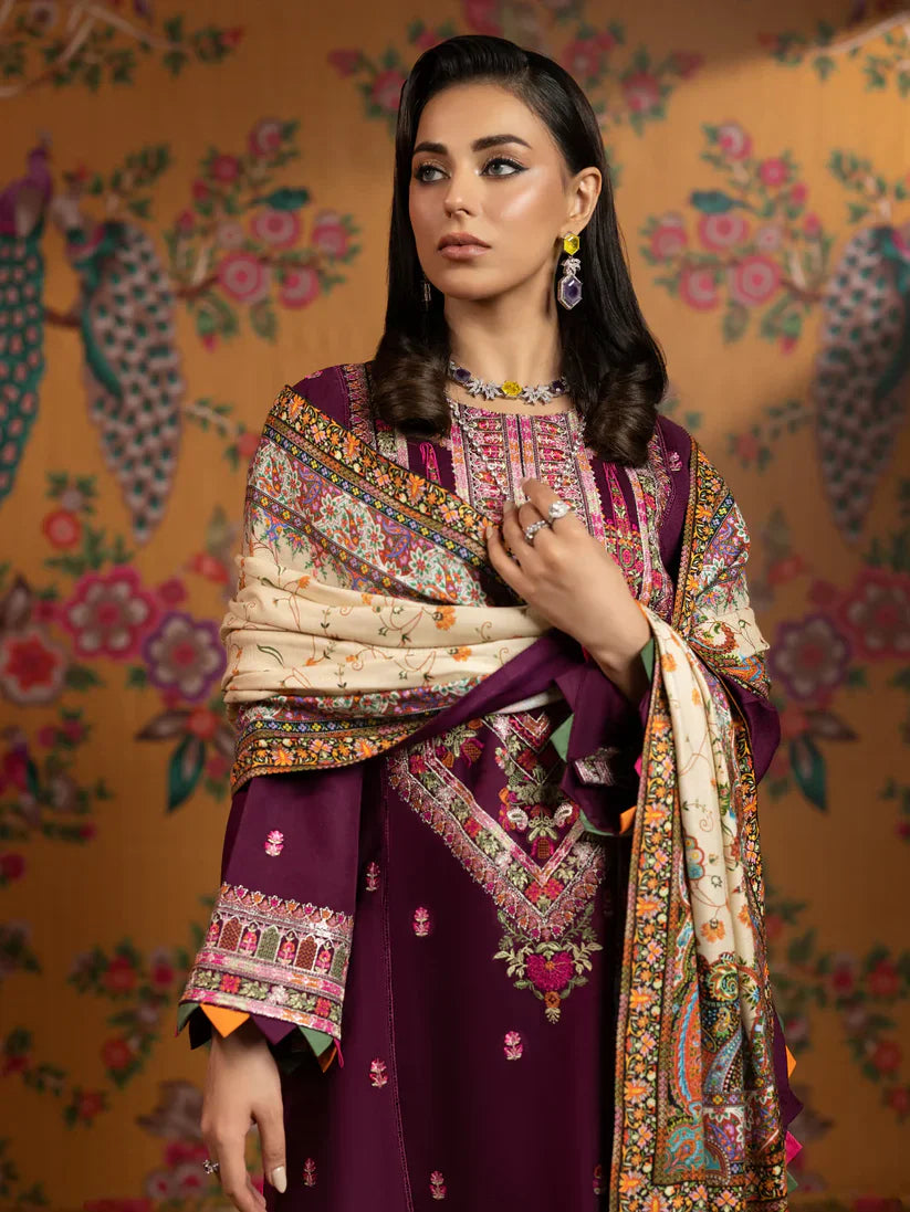 Misha Embroidered lawn 3pc D-0234 - Image 3