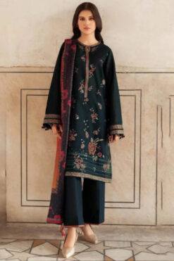 Jazmin D-125 Dhanak Embroidered 3Pc Wt