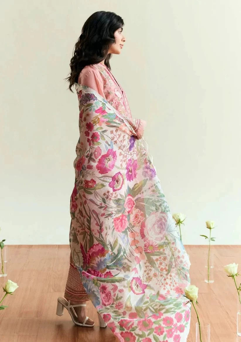 Sapphire D-150 Embroidered Dhanak 3pc - Image 3