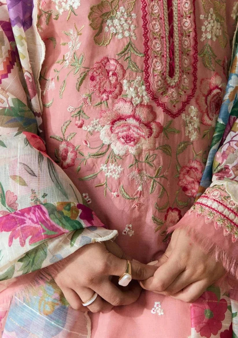 Sapphire D-150 Embroidered Dhanak 3pc - Image 4