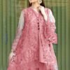 LT-204 Pink Embroidered Organza 2pc