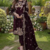 ZC-111 Velvet Embroidered 3pc Wt