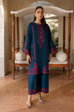 Sapphire D-909 Embroidered Dhanak 2pc