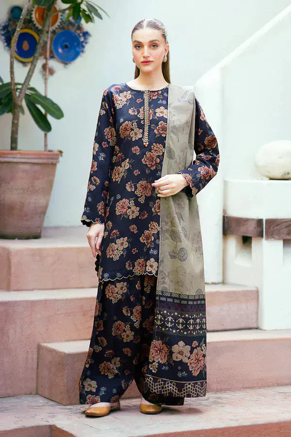 Sapphire D-8003 Circle Khaddar Printed 3pc