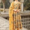 Bareeze D-355 Musturd Embroidered Dhanak 3pc