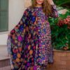 D-1089 Printed Airjet Viscous Silk 3pc Wt