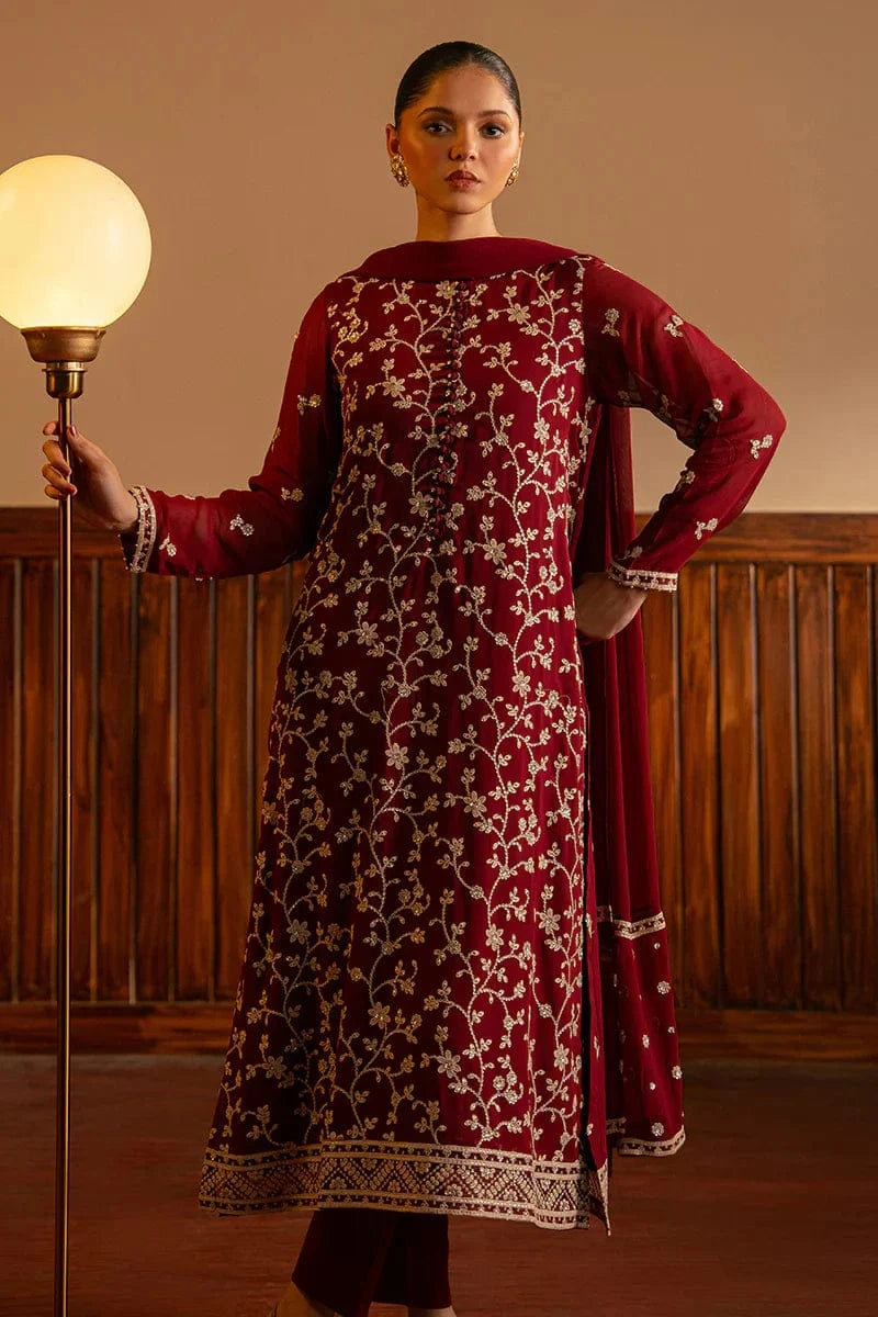 Sapphire MM-12 Embroidered lawn 3pc - Image 2