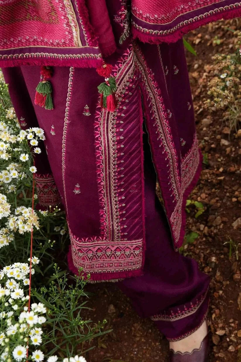 Sapphire Coco-97 Embroidered Dhanak 3pc - Image 3