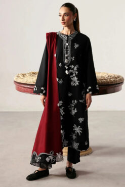 Elise D-259 Embroidered Lawn 3pc