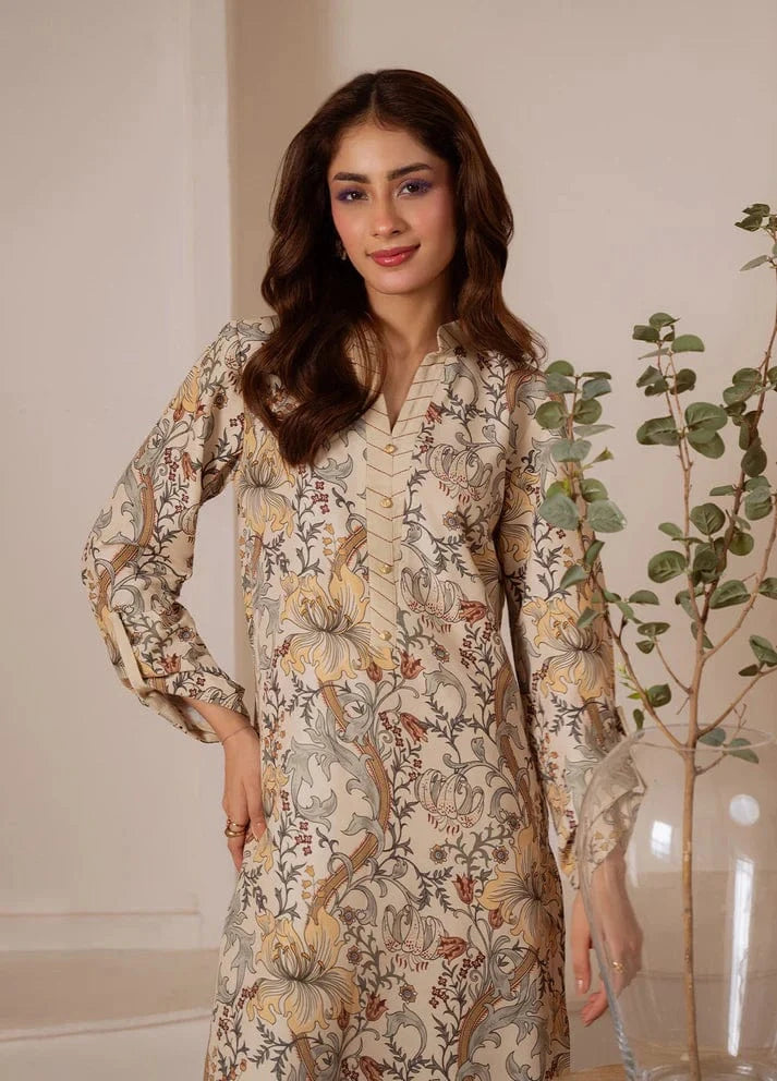 D-731 Printed Silk 2pc Wt - Image 2