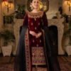 Qalamkar QL-110 Velvet Embroidered 3pc