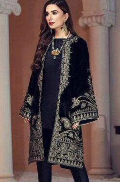 Maria B D-472 Velvet Embroidered 3pc