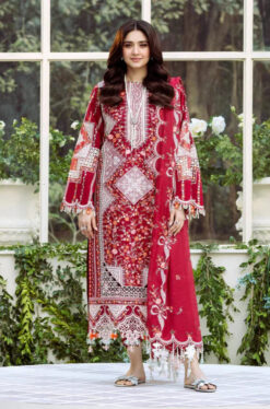 Bin Ilyas BI-002 Embroidered Lawn 3pc