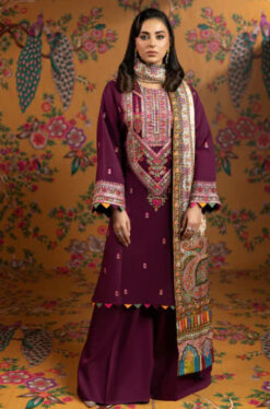 Misha Embroidered lawn 3pc D-0234