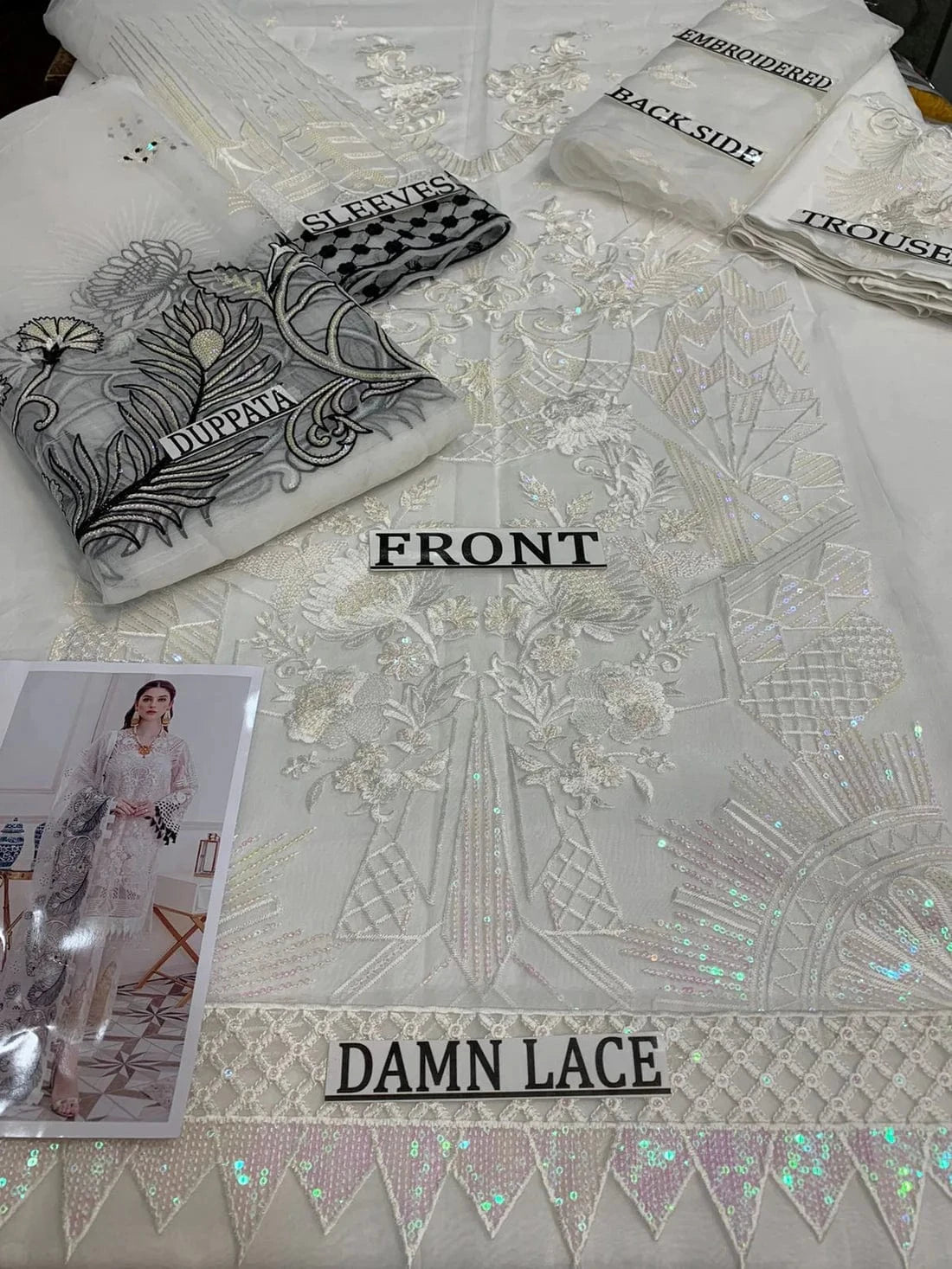 Eid Collection COCO-48 Lawn Embroidered 3Pc - Image 2